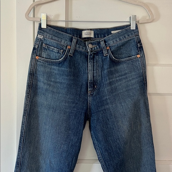 Citizens Of Humanity Dark Blue Straight Women's Jeans - Picture 2 of 6